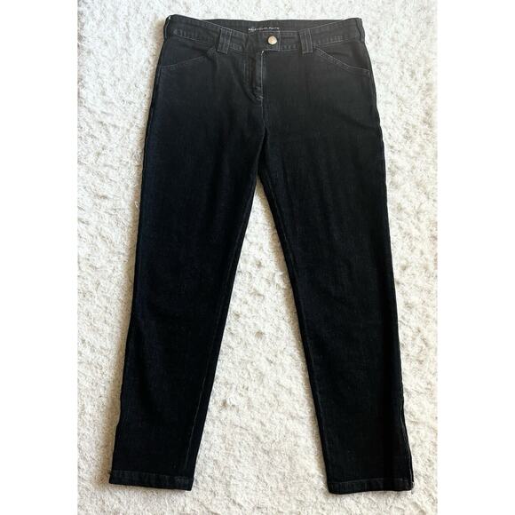 BALENCIAGA PANTS Size 40 Dark Skinny Denim Jeans Ankle Zip Designer Denim Fall - Picture 1 of 15